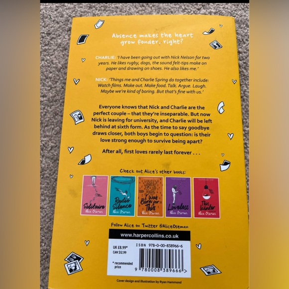 Nick and Charlie by Alice Oseman - Picture 2 of 2